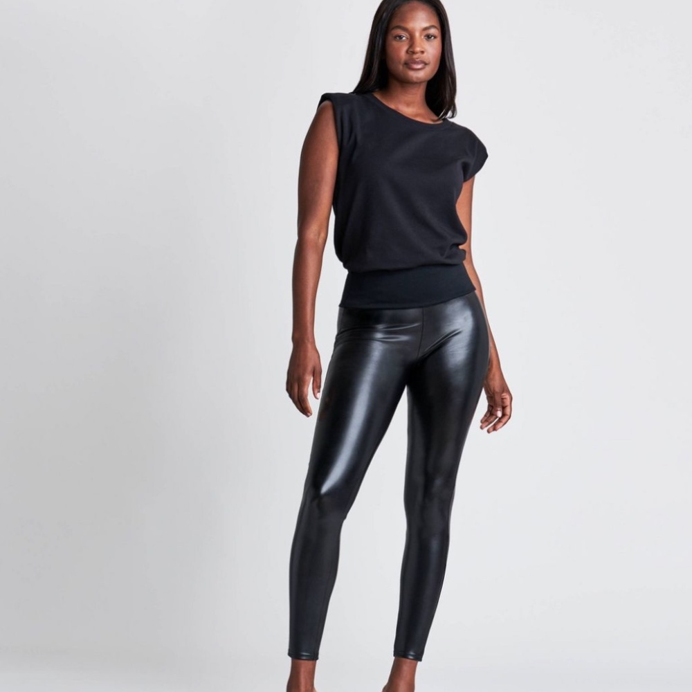 Assets by Spanx Faux Leather Leggings